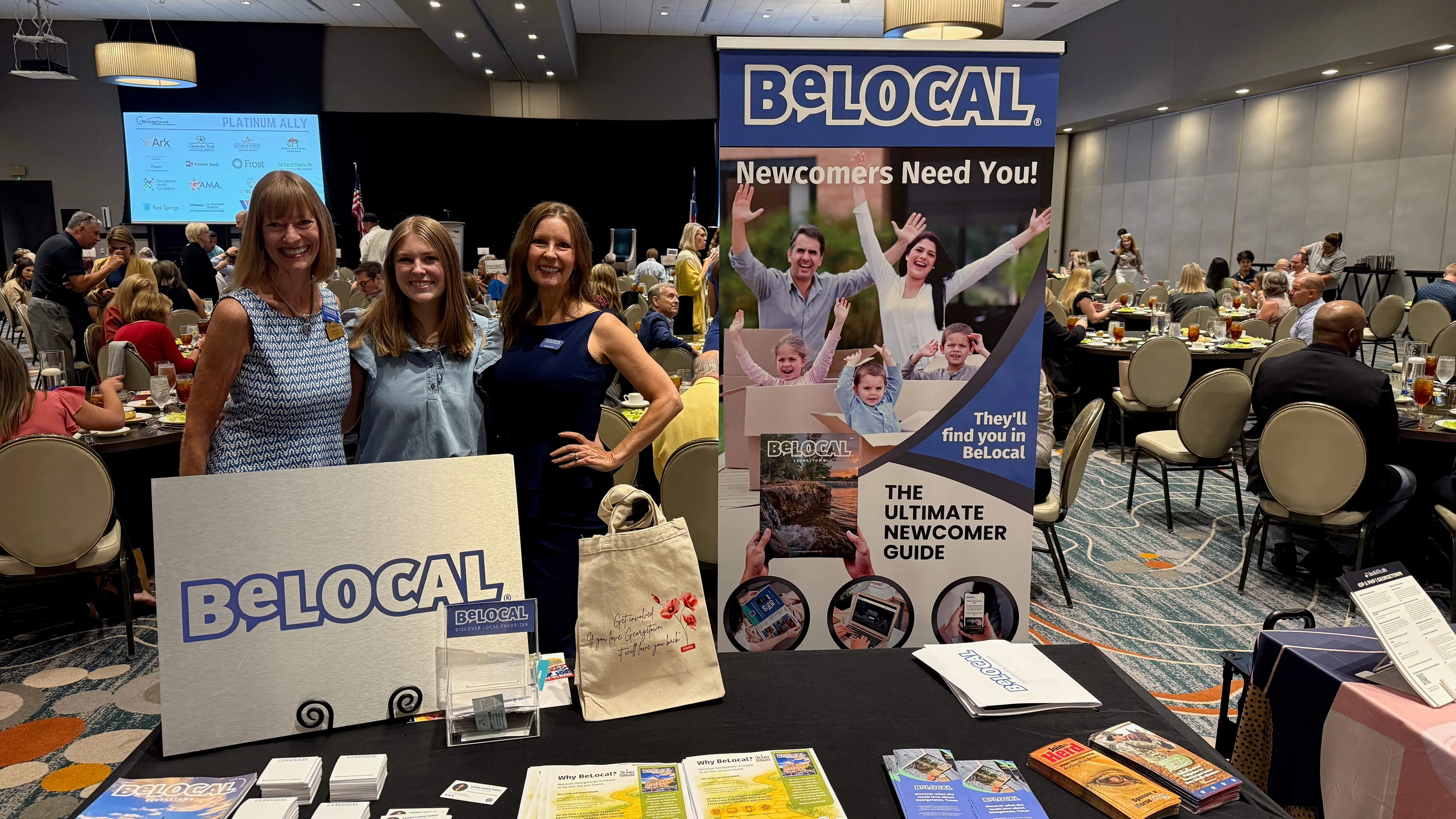 The BeLocal Georgetown team at a newcomer event