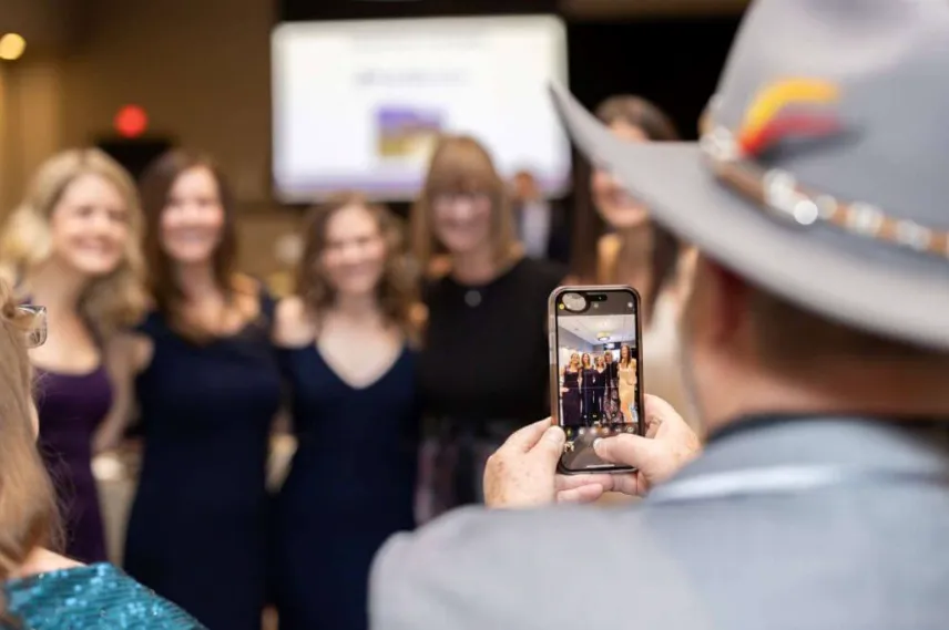 Capturing a moment at a local event